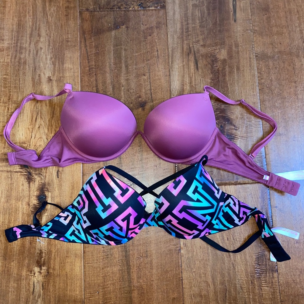 32D PINK Victoria Secret Bra bundle!